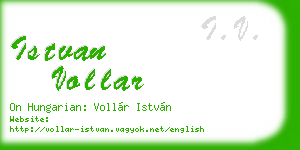 istvan vollar business card
